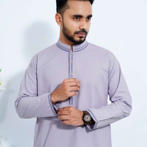 Alternative view of Eid Collection - Premium Panjabi Grey